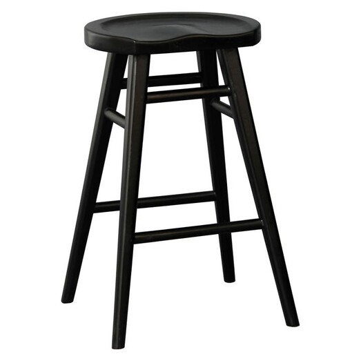 Picture of Miha Bar Timber Stool Mahogany Black Kayu Estate Picture of Miha Bar Timber Stool Mahogany Black Kayu Estate