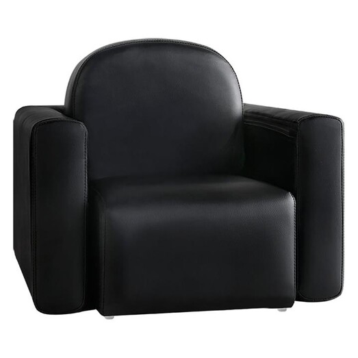 Picture of Mikha Kids' Convertible Armchair Faux Leather Black Big Fun Club Picture of Mikha Kids' Convertible Armchair Faux Leather Black Big Fun Club