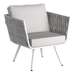 Picture of Milano Outdoor Armchair Steel White E-living