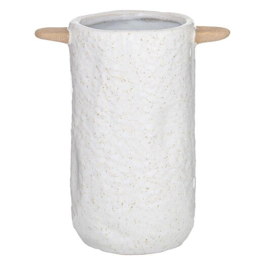 Picture of Milton Glazed Vase with Handles in Brown by Academy