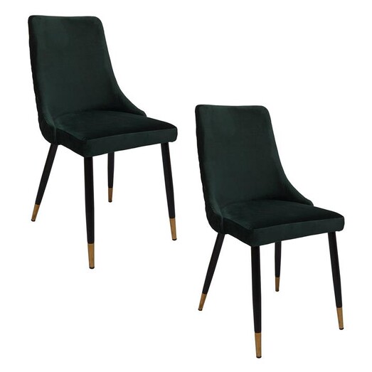 Picture of Miriam Set of 2 Velvet Dining Chairs Emerald Bay Road Designs