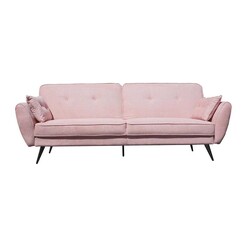Picture of Mirriam Modern Scandinavian Fabric 3-Seater Sofa Bed - Pink