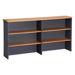 Picture of Mitchell Overhead Hutch, Beech, 180cm Melamine Beech/Ironstone UBiZ Furniture