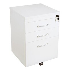 Picture of Mobile 3-Drawer Pedestal Melamine Assorted Rapidline