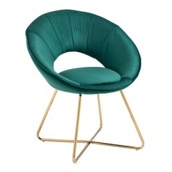 Picture of Modern Velvet Accent Chair in Green by IHOMDEC