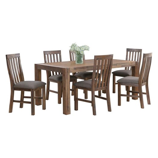 Picture of Mollymook 7-Piece Dining Set in Chocolate by Rothbury Home Picture of Mollymook 7-Piece Dining Set in Chocolate by Rothbury Home