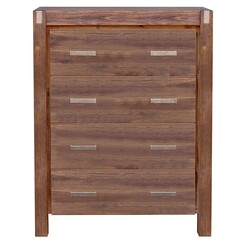 Picture of Mollymook Chest of 4 Drawers, Chocolate Wood Rothbury Home