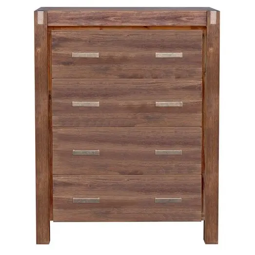 Picture of Mollymook Chest of 4 Drawers, Chocolate Wood Rothbury Home