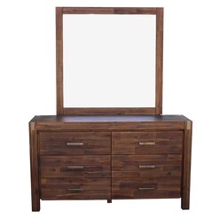 Picture of Mollymook Dressing Table, Chocolate Wood Rothbury Home