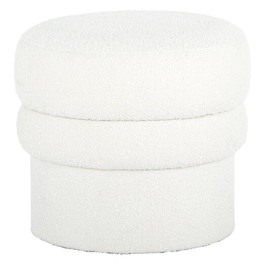 Picture of Monet Boucle Ottoman Fabric White Life Interiors