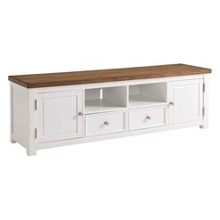 Picture of Monroe Acacia Entertainment Unit Wood White/Brown Jasper Home Living