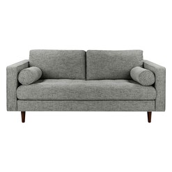 Picture of Montana 2 Seater Upholstered Sofa Polyester Medium Grey HOMESTAR