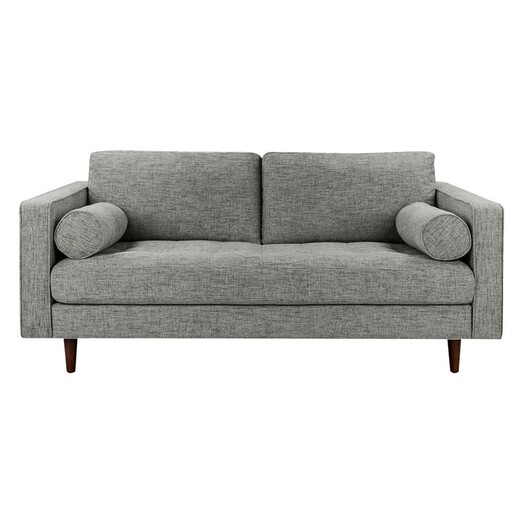 Picture of Montana 2 Seater Upholstered Sofa Polyester Medium Grey HOMESTAR