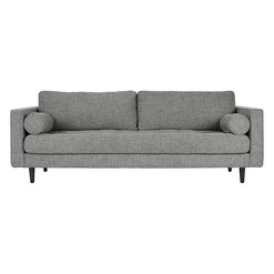 Picture of Montana 3 Seater Upholstered Sofa Polyester Medium Grey HOMESTAR