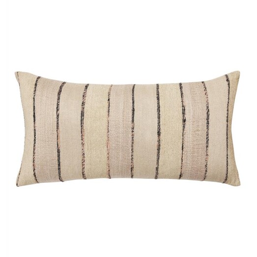 Picture of Montana Striped Breakfast Cushion with Feather Fill in Brown by L&M Home
