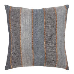 Picture of Montana Striped Cushion with Feather Fill in Blue by L&M Home