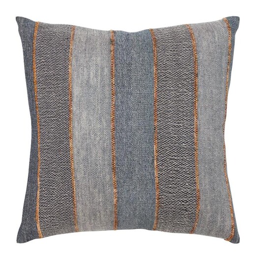 Picture of Montana Striped Cushion with Feather Fill in Blue by L&M Home