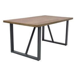 Picture of Montana Timber Look Concrete Outdoor Dining Table Natural/Black Hartman
