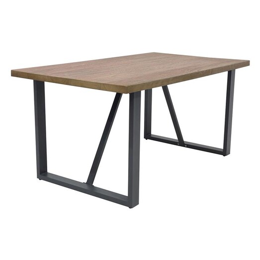 Picture of Montana Timber Look Concrete Outdoor Dining Table Natural/Black Hartman