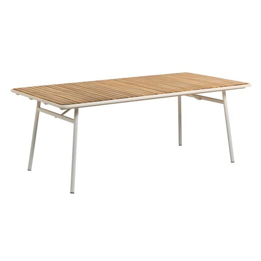Picture of Montar Outdoor Timber Dining Table Acacia Natural/White Vida & Co.
