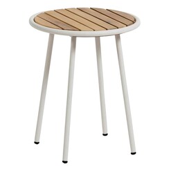 Picture of Montar Outdoor Timber Side Table Acacia Natural/White Vida & Co.