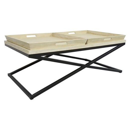 Picture of Montte Coffee Table Wood Natural/Black Searles Homewares Picture of Montte Coffee Table Wood Natural/Black Searles Homewares