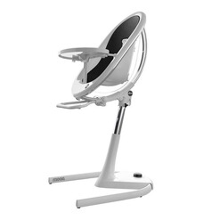 Picture of Moon High Chair, White & Black with Cushions Polycarbonate White/Snow White Mima