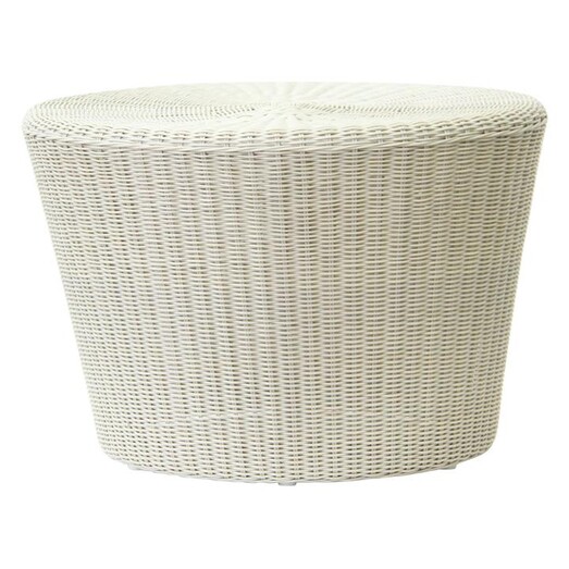 Picture of Moon Side Table Wicker White Wash Satara