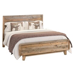 Picture of Morisset Timber Bed Wood Antique Light Brown Rothbury Home