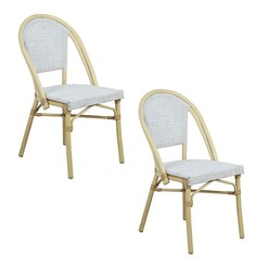 Picture of Morris Set of 2 Outdoor Dining Chairs Aluminium Assorted E-living