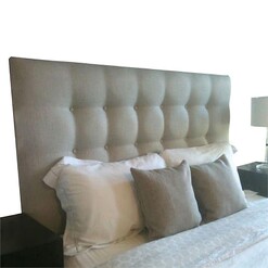 Picture of Morris Upholstered Bed Head, Timber Legs Fabric Assorted Cornermill