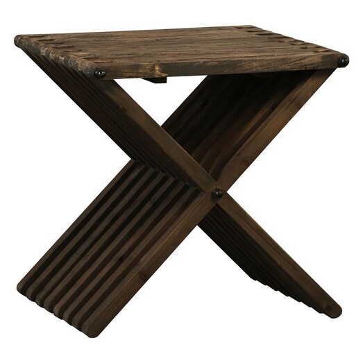 Picture of Morroco Recycled Timber Side Table Elm Dark Brown Alliance Furniture