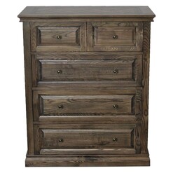 Picture of Mosaic Chest of 5 Drawers Wood Oak Citron Life