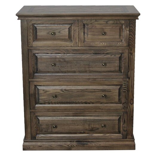 Picture of Mosaic Chest of 5 Drawers Wood Oak Citron Life Picture of Mosaic Chest of 5 Drawers Wood Oak Citron Life