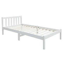 Picture of Motzel Bed Wood White Resort Living