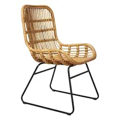 Picture of Mudoro Rattan Dining Chair Natural/Black Casa Uno