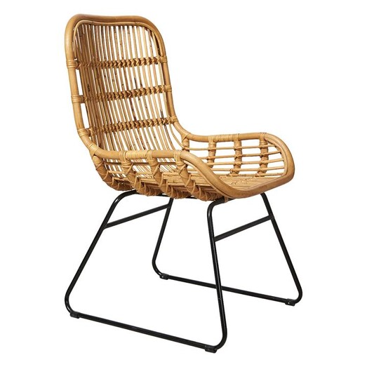 Picture of Mudoro Rattan Dining Chair Natural/Black Casa Uno