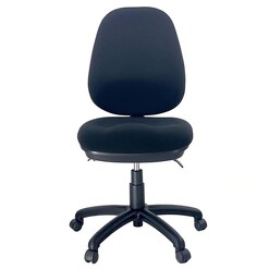 Picture of MUELLER Saddle Nylon Base Office Lab Task Stool Computer Chair - Black
