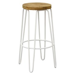 Picture of Mulvick Bar Stool Metal White Kayu Estate