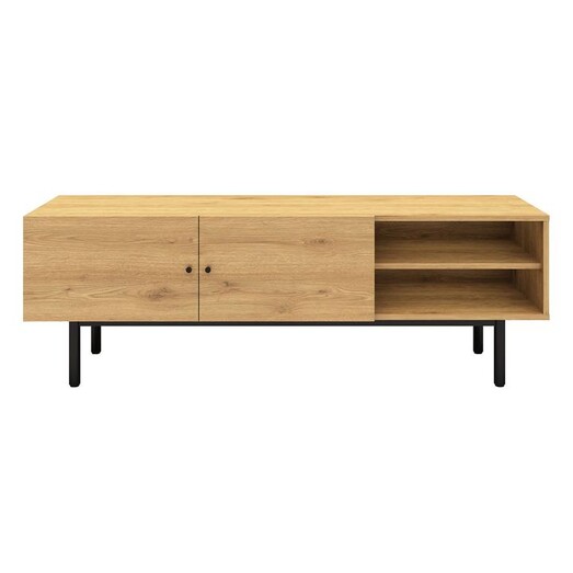 Picture of Munich 4-Nook Entertainment Unit MDF Oak/Black Casa Uno