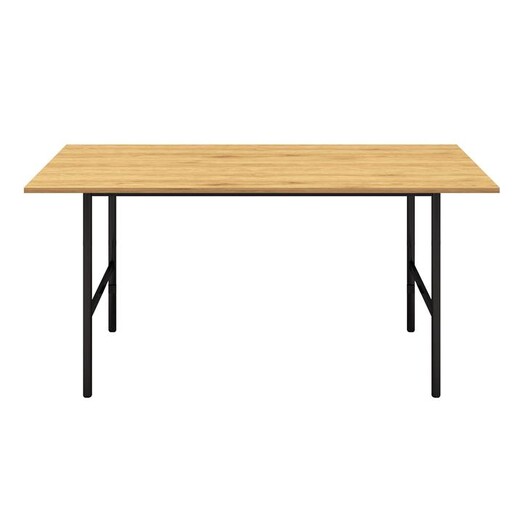 Picture of Munich Dining Table MDF Oak/Black Casa Uno