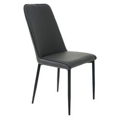 Picture of Munich Faux Leather Dining Chair Grey HOMESTAR