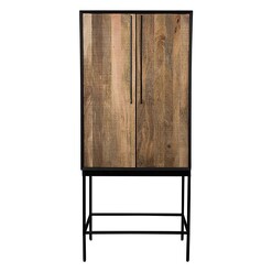 Picture of Nairobi 5-Shelf Wooden Cabinet in Light Brown by Dutchbone