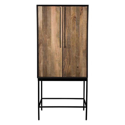 Picture of Nairobi 5-Shelf Wooden Cabinet in Light Brown by Dutchbone