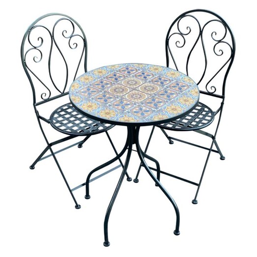 Picture of Naples 3-Piece Outdoor Dining Set Metal The Complete Garden Picture of Naples 3-Piece Outdoor Dining Set Metal The Complete Garden