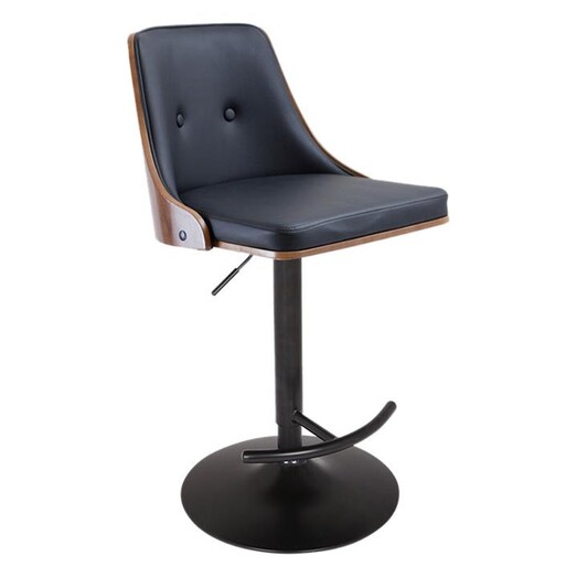 Picture of Naples Adjustable Bar Stool with Base Faux Leather Assorted casabona