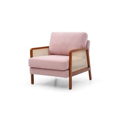 Picture of Natalie Modern Scandinavian Accent Lounge Arm Chair - Pink