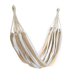 Picture of Nautical Stripe Indoor/Outdoor Hammock in Taupe by j.elliot HOME