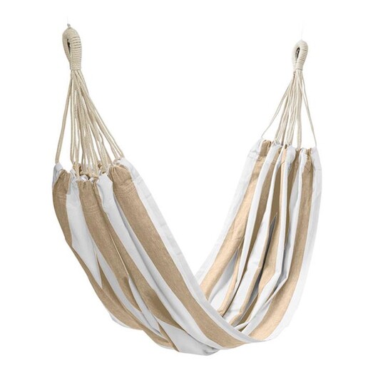 Picture of Nautical Stripe Indoor/Outdoor Hammock in Taupe by j.elliot HOME