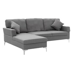 Picture of Nels 3-Seater Linen Right Chaise Sofa Assorted Unique Home